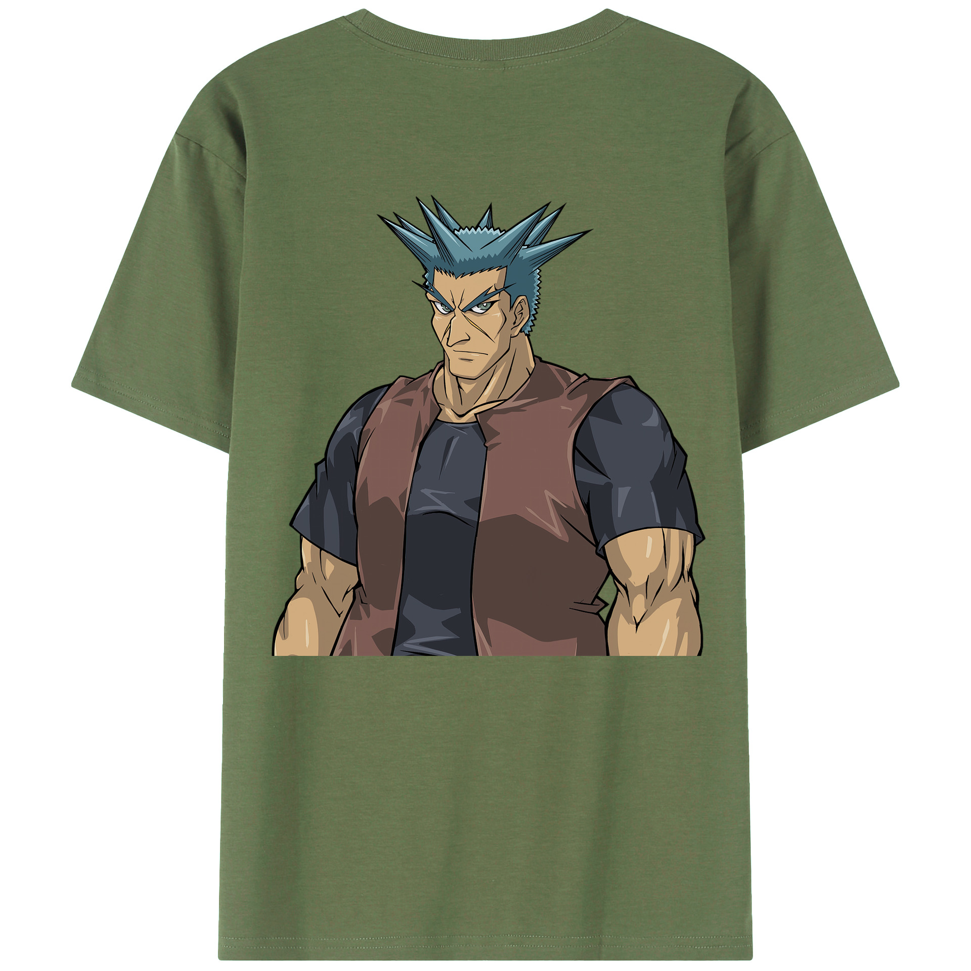 （画像用） 遊☆戯☆王 Yu-Gi-Oh! 綿100％ メンズ半袖Tシャツ（バックプリント） 通気性
